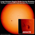 large sunspot cluster has appeared and begins its 14 day journey across Earth-facing.gif large sunspot cluster has appeared and begins its 14 day journey across Earth-facing.gif
